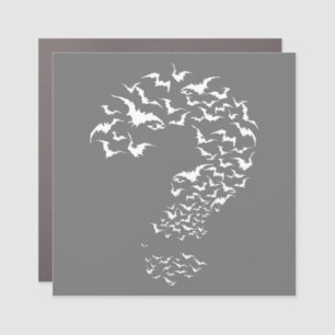 Bat The Riddler white Classic Car Magnet