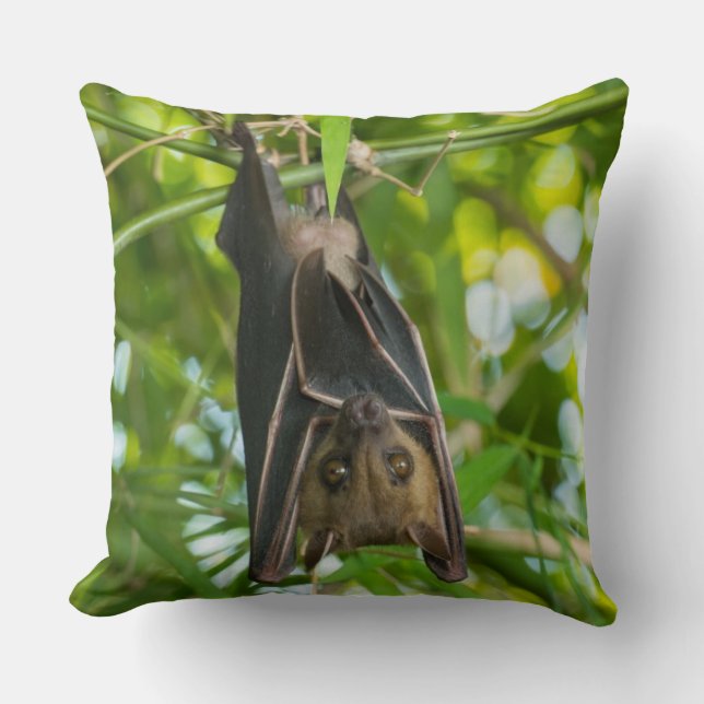 Bat Throw Pillow (Front)