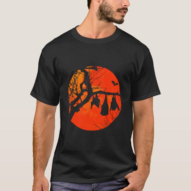 Bat Tree Moon T-Shirt (Front)