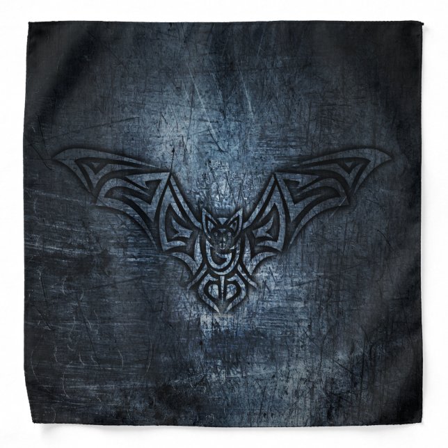 Bat Tribal Steel Bandana (Front)