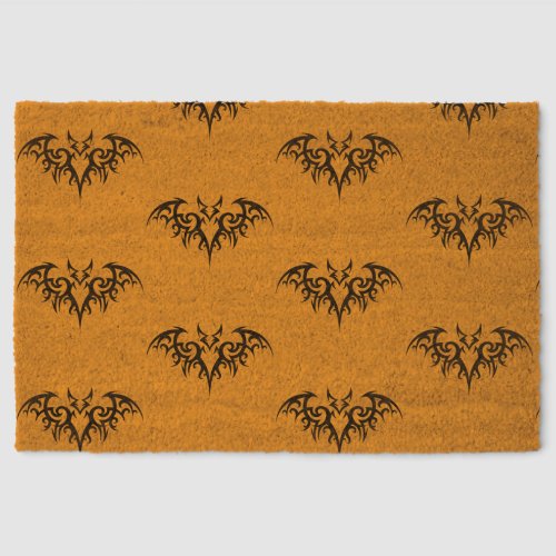 Bat Tribe Halloween Fiber Doormat