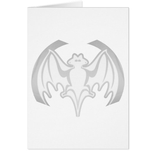 Bat White Inv The MUSEUM Zazzle Gifts (Front)