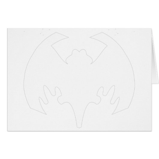 Bat White The MUSEUM Zazzle Gifts (Front Horizontal)