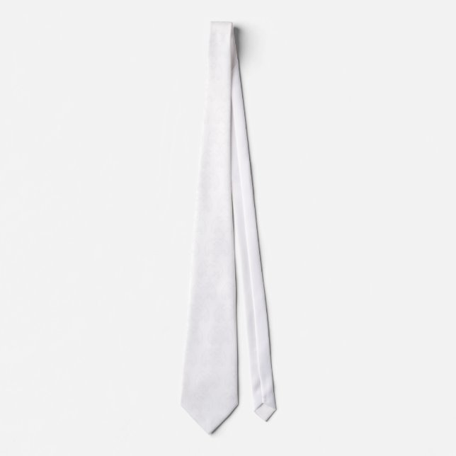 Bat White The MUSEUM Zazzle Gifts Neck Tie (Front)