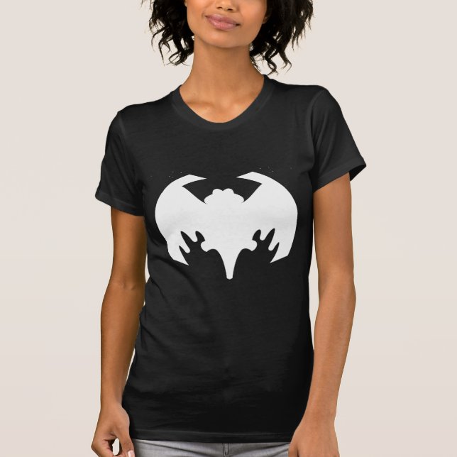 Bat White The MUSEUM Zazzle Gifts T-Shirt (Front)