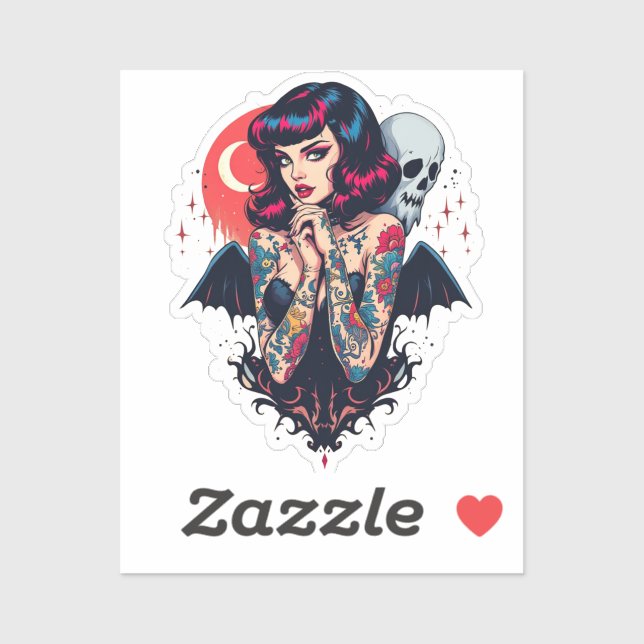 Bat Wing Beauty Sticker (Sheet)