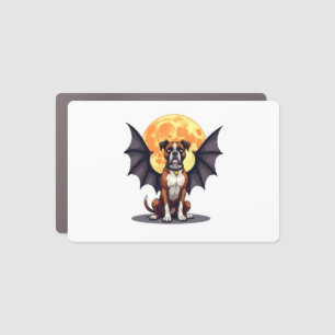 Bat Wings Boxer Car Magnet
