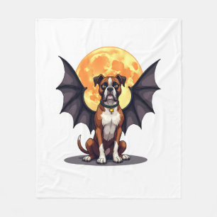 Bat Wings Boxer Fleece Blanket