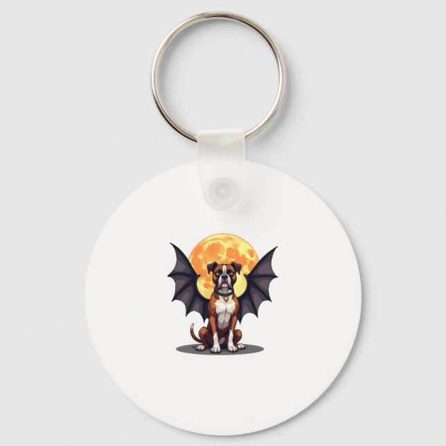 Bat Wings Boxer Keychain (Front)