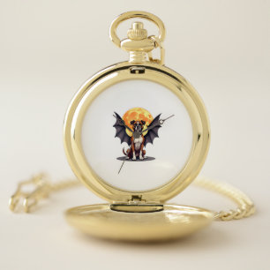 Bat Wings Boxer Pocket Watch