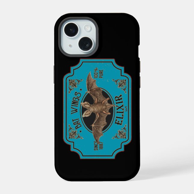 BAT WINGS ELIXIR  funny halloween  Iphone Case (Back)