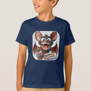 Bat with a Candy Basket, by Natasha Us T-Shirt