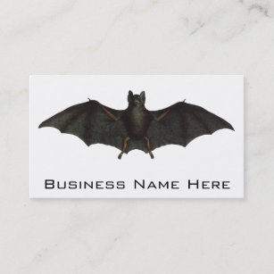 Bat With Open Wings Business Card