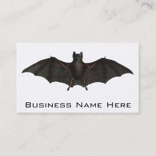 Bat With Open Wings Business Card