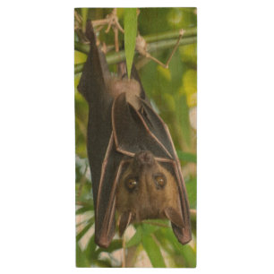 Bat Wood USB Flash Drive