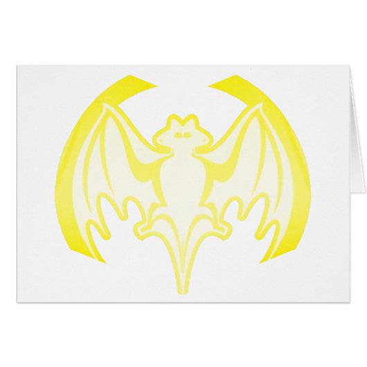 Bat Yellow Inv The MUSEUM Zazzle Gifts (Front Horizontal)