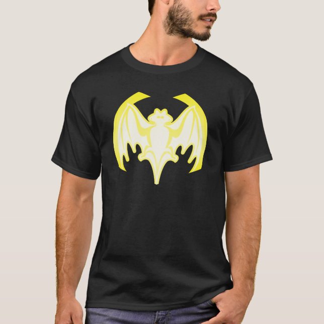 Bat Yellow Inv The MUSEUM Zazzle Gifts T-Shirt (Front)