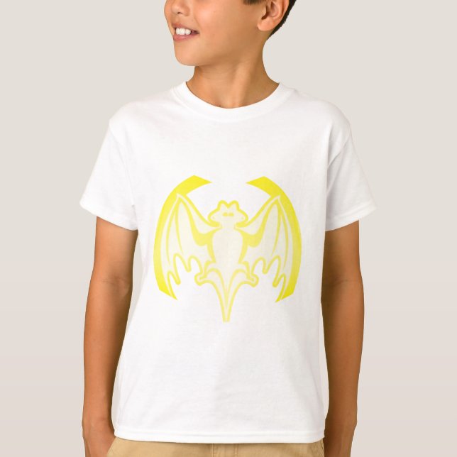 Bat Yellow Inv The MUSEUM Zazzle Gifts T-Shirt (Front)