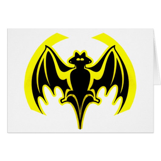 Bat Yellow The MUSEUM Zazzle Gifts (Front Horizontal)