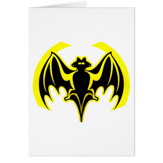 Bat Yellow The MUSEUM Zazzle Gifts (Front)