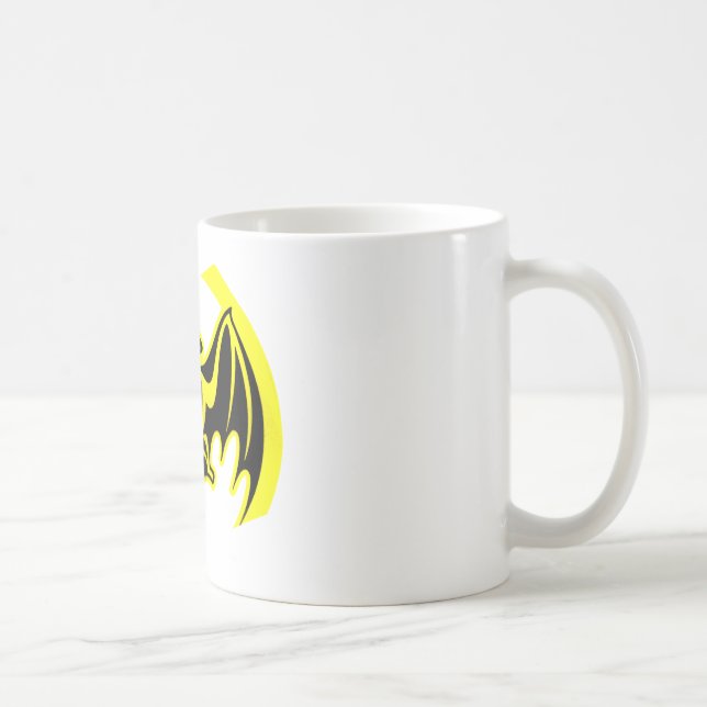 Bat Yellow The MUSEUM Zazzle Gifts Coffee Mug (Right)