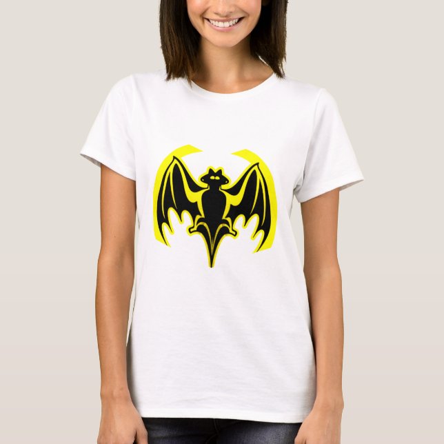 Bat Yellow The MUSEUM Zazzle Gifts T-Shirt (Front)