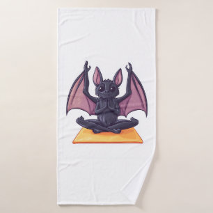 Bat Yoga Flow Bath Towel