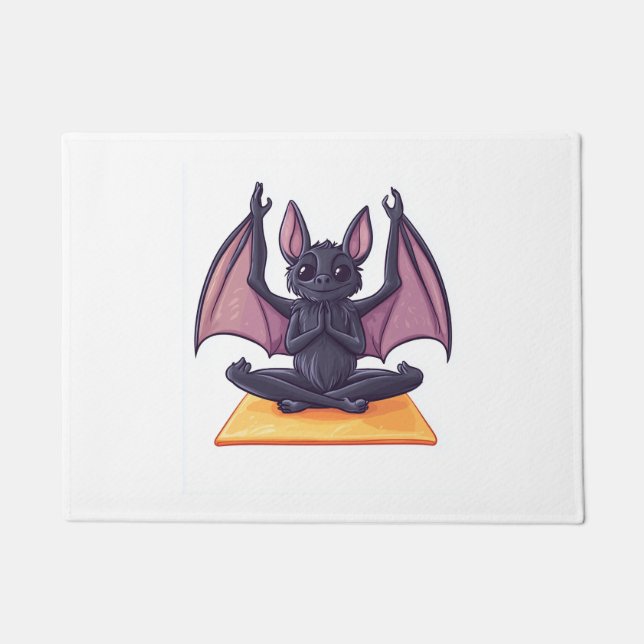 Bat Yoga Flow Doormat (Front)