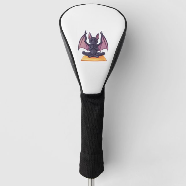 Bat Yoga Flow Golf Head Cover (Front)