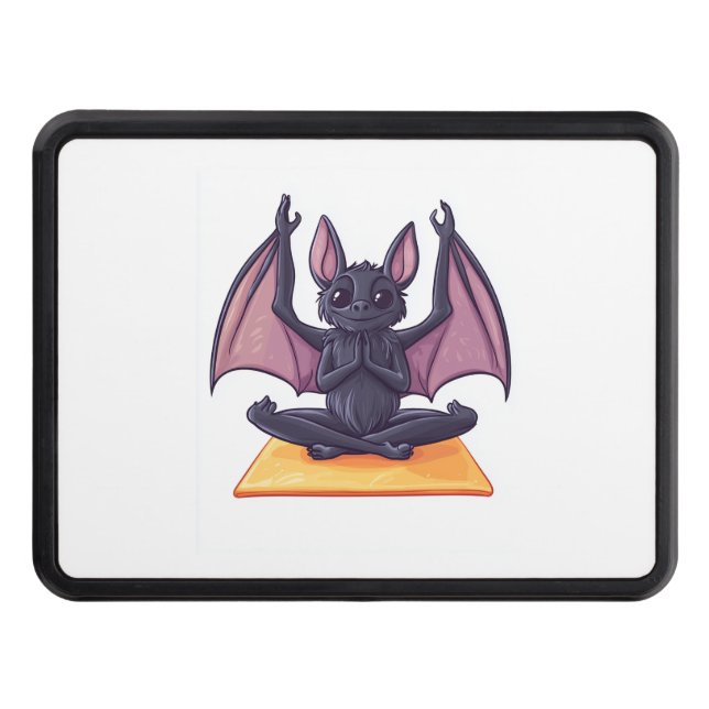 Bat Yoga Flow Hitch Cover (Front)