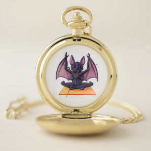 Bat Yoga Flow Pocket Watch