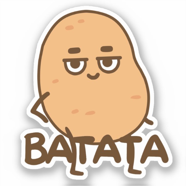 Batata Potato Funny Arab Arabic Sticker (Front)