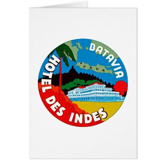 Batavia Hotel Des Indies Cards (Front)