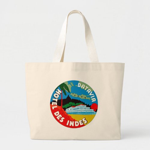 Batavia Hotel Des Indies Large Tote Bag