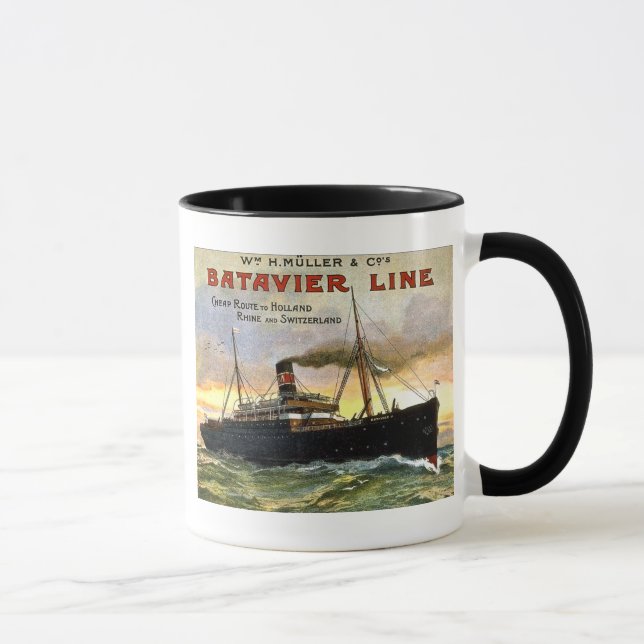 Batavier Line - Vintage Travel Mug (Right)