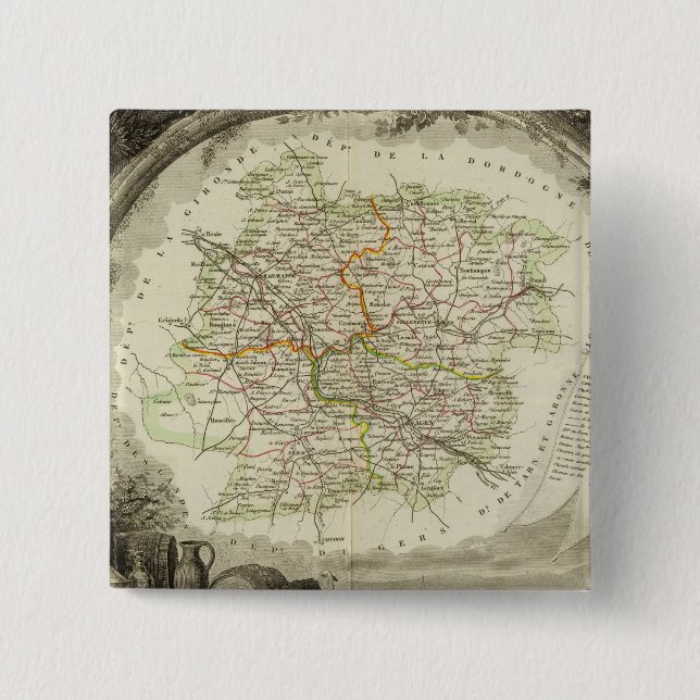 Batch and Garonne Button (Front)