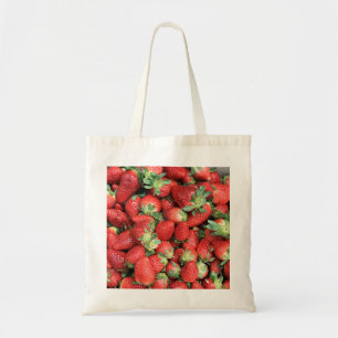 Batch of Red Juicy Strawberries Tote Bag