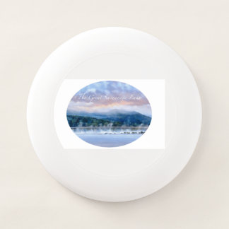 Batchellerville Bridge - Morning Sacandaga mist Wham-O Frisbee