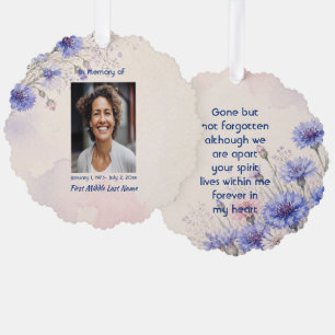 Batchelor Button Memorial Prayer Keepsake Ornament Card