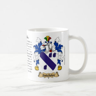 Batchelor, the Origin, the Meaning and the Crest Coffee Mug