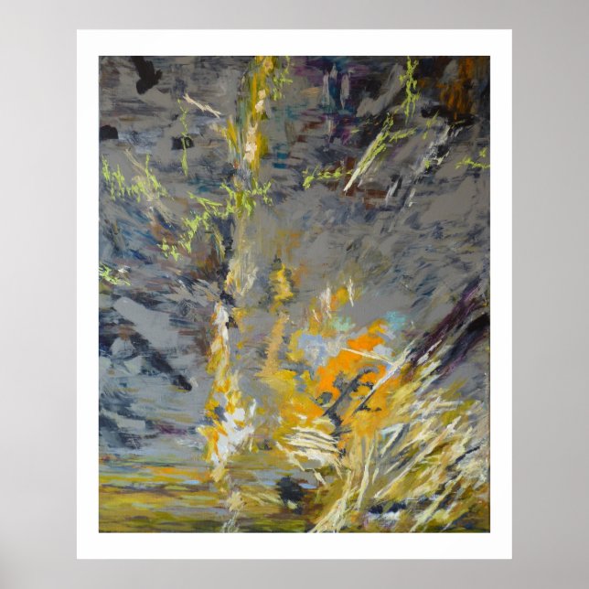 Bateau drossé sur les rochers poster (Front)