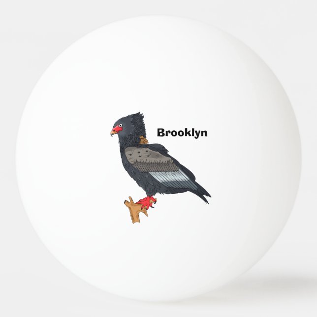 Bateleur Eagle illustration Ping Pong Ball (Front)