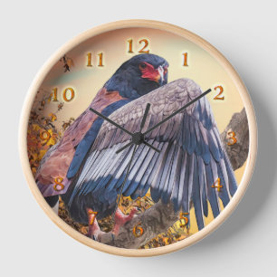 Bateleur Eagle "SUN DANCER" Clock