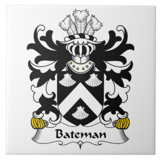 Bateman Family Crest Tile