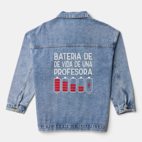Bateria De Vida De Una Profesora 1  Denim Jacket