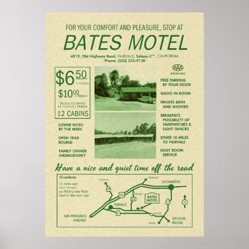 Bates Motel Advertisement Poster