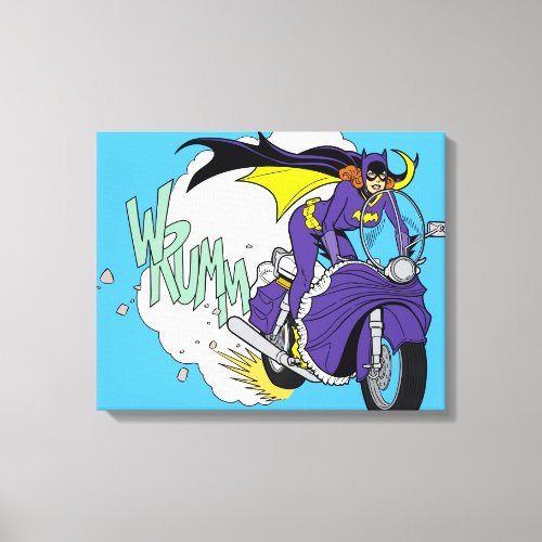 Batgirl Cycle Canvas Print