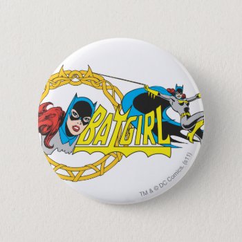 Batgirl Display Pinback Button by batman at Zazzle