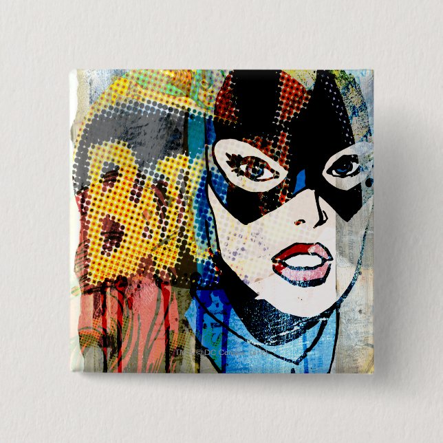 Batgirl Head Button (Front)