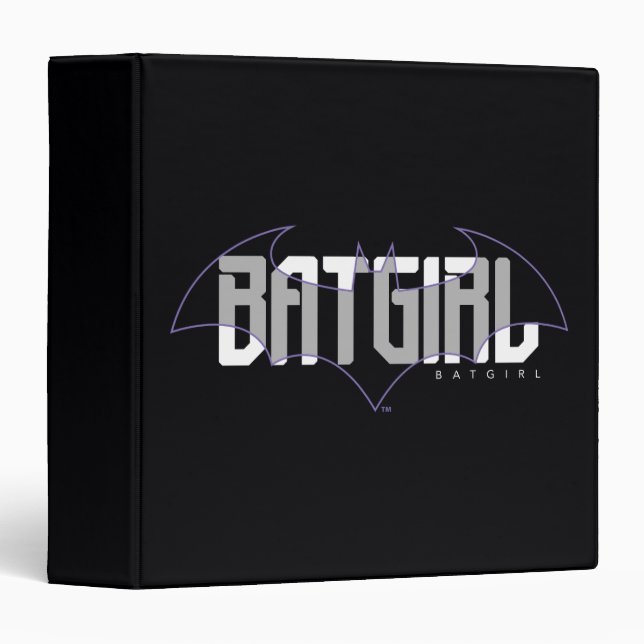Batgirl Hi-Tech Name Graphic 3 Ring Binder (Front/Spine)